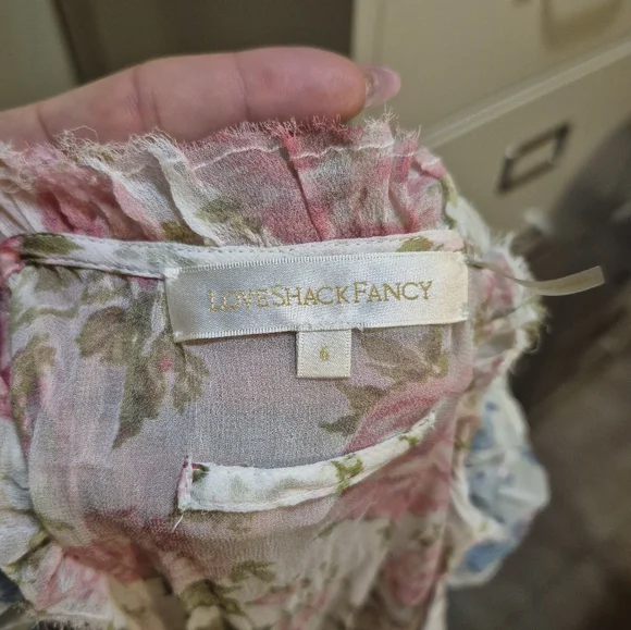 LoveShackFancy Arlo Silk Made In India Mini Dress 6 - Picture 10 of 11